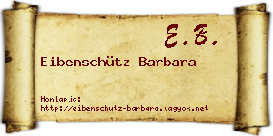 Eibenschütz Barbara névjegykártya